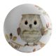 2 Pieces Mixing Color Owl Ceramic Flat Wine Bottle Stopper